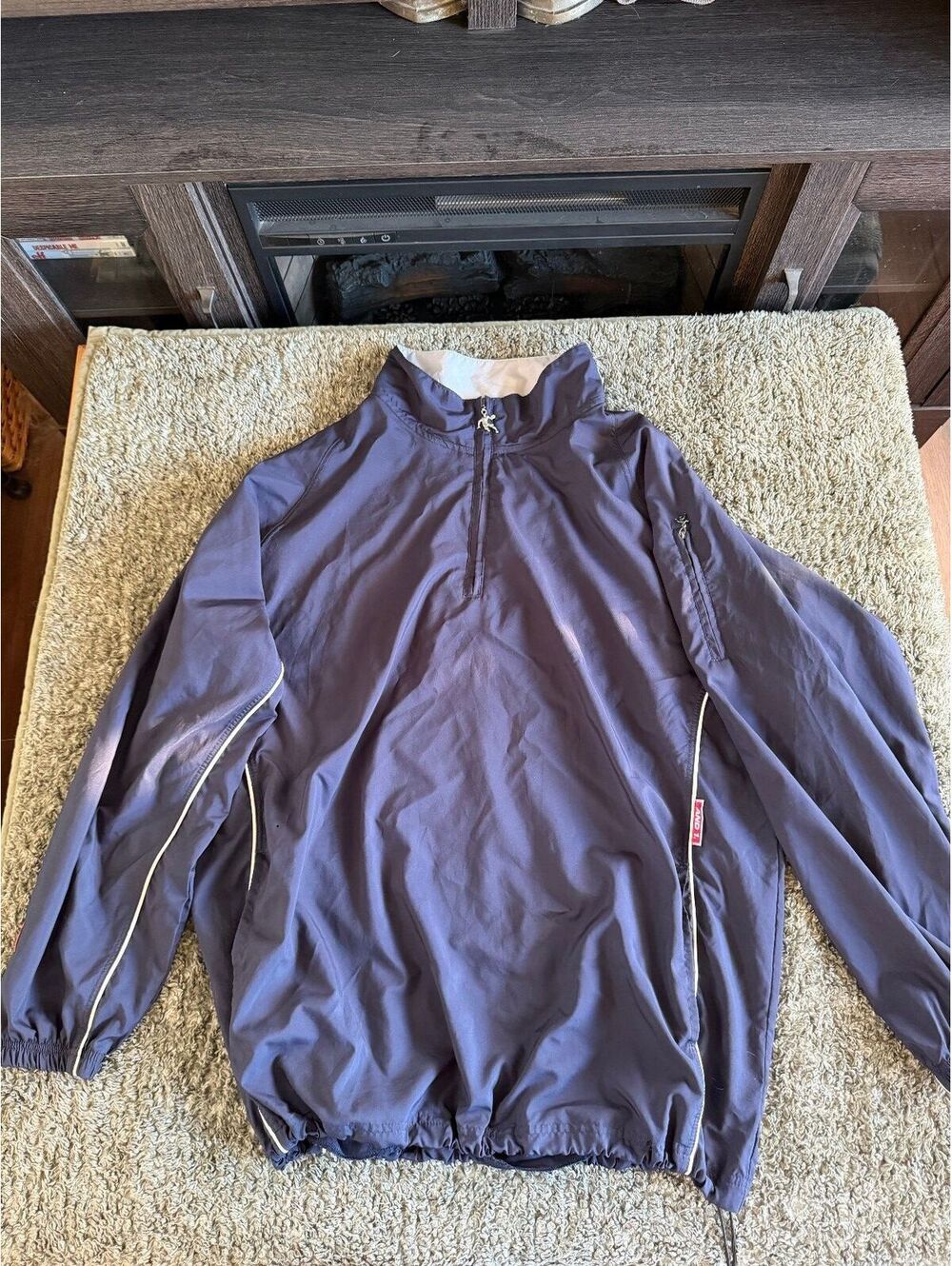 Vintage AND1 Basketball XL Windbreaker Jacket with Poodle Zipper Pull